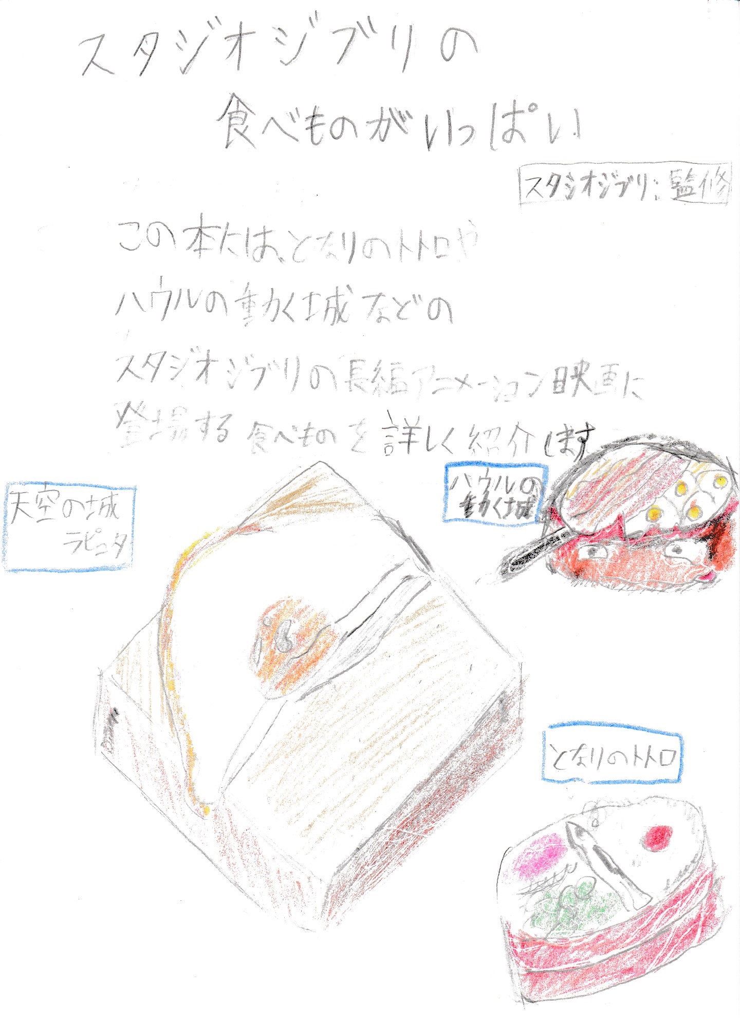 「スタジオジブリの食べものがいっぱい」POP 「スタジオジブリの食べものがいっぱい」POP
